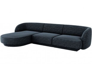 Левосторонний угловой диван Micadoni Miley, 259 x 155 x 74 см, синий цена и информация | Диваны | pigu.lt