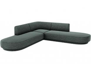 Simetrinė kampinė sofa Micadoni Miley, 220 x 220 x 74, žalia цена и информация | Диваны | pigu.lt