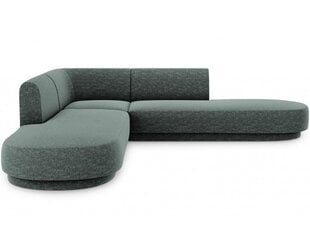 Simetrinė kampinė sofa Micadoni Miley, 220 x 220 x 74, žalia kaina ir informacija | Sofos | pigu.lt