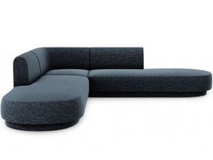 Simetrinė kampinė sofa Micadoni Miley, 220 x 220 x 74, mėlyna kaina ir informacija | Sofos | pigu.lt