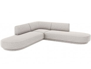 Simetrinė kampinė sofa Micadoni Miley, 220 x 220 x 74, pilka kaina ir informacija | Sofos | pigu.lt