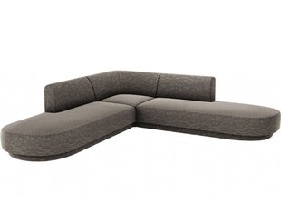 Simetrinė kampinė sofa Micadoni Miley, 220 x 220 x 74, pilka kaina ir informacija | Sofos | pigu.lt