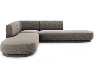 Simetrinė kampinė sofa Micadoni Miley, 220 x 220 x 74, pilka kaina ir informacija | Sofos | pigu.lt