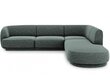 Dešininė sofa Micadoni Miley, 252 x 220 x 74, žalia kaina ir informacija | Sofos | pigu.lt