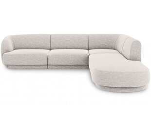 Dešininė sofa Micadoni Miley, 252 x 220 x 74, pilka kaina ir informacija | Sofos | pigu.lt