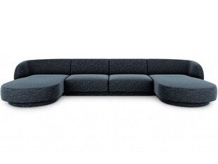 Panoraminė sofa Micadoni Miley, 334 x 155 x 74 cm, mėlyna kaina ir informacija | Sofos | pigu.lt