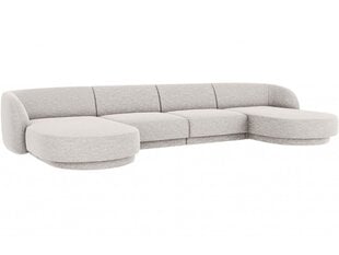 Панорамный диван Micadoni Miley, 334 х 155 х 74 см, серый цена и информация | Диваны | pigu.lt