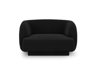 Бархатное кресло Micadoni Miley, 109 x 85 x 74, черный цвет цена и информация | Кресла в гостиную | pigu.lt