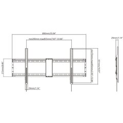 Visioni VFM-W8X4V/2 47-75" цена и информация | Vision Бытовая техника и электроника | pigu.lt