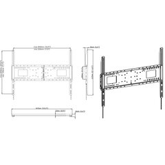 Vision VFM-W8X6 47-100" цена и информация | Кронштейны и крепления для телевизоров | pigu.lt