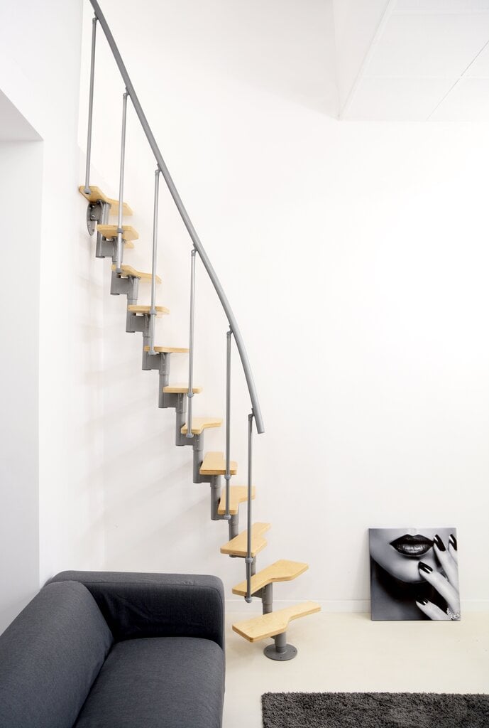 Moduliniai laiptai Vienna Minka sidabrinė, 294 cm цена и информация | Laiptai | pigu.lt