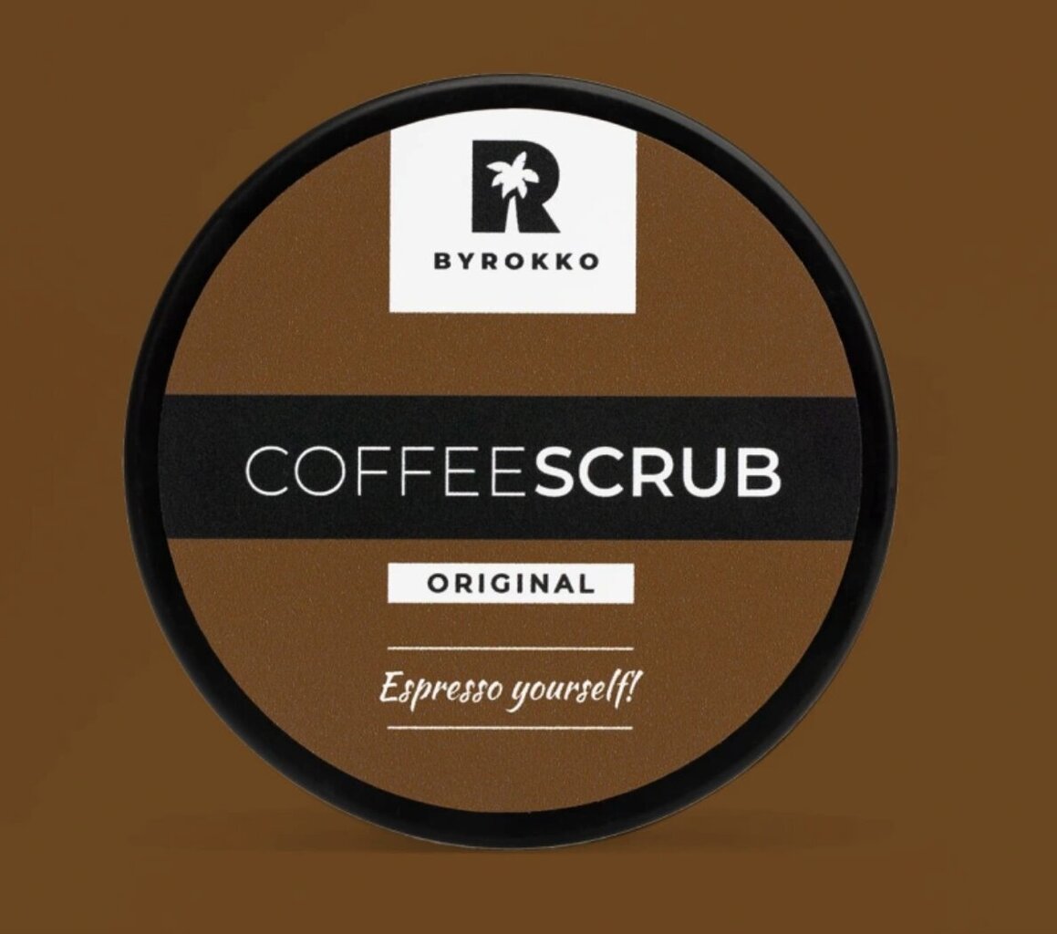 Veganiškas kavos kūno šveitiklis Byrokko Coffee Scrub, 210 ml kaina ir informacija | Kūno šveitikliai | pigu.lt