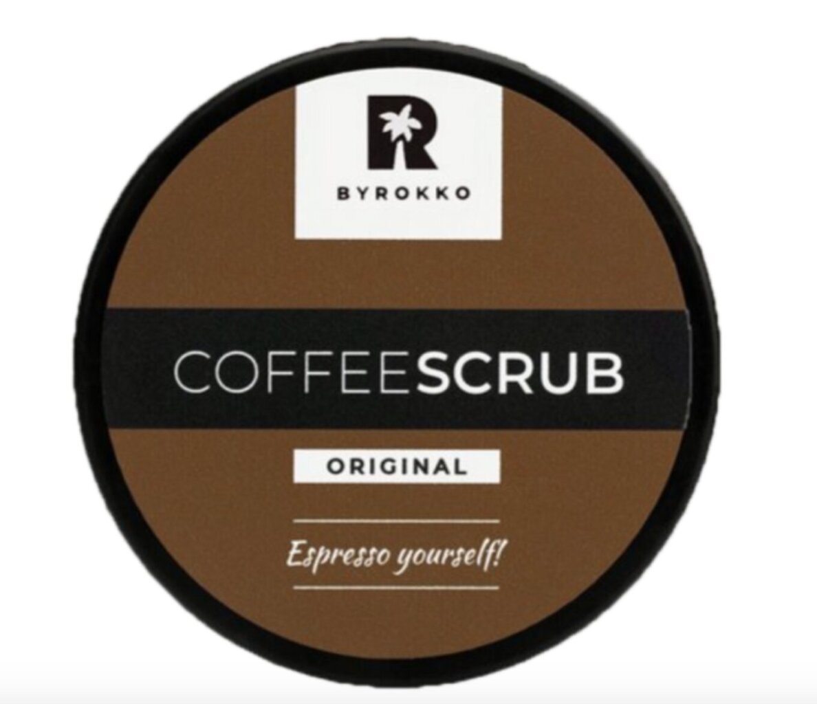 Veganiškas kavos kūno šveitiklis Byrokko Coffee Scrub, 210 ml kaina ir informacija | Kūno šveitikliai | pigu.lt