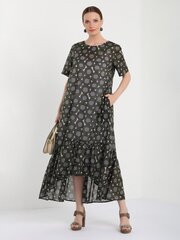 Suknelė moterims Loriata 563949859, žalia/pilka kaina ir informacija | Suknelės | pigu.lt