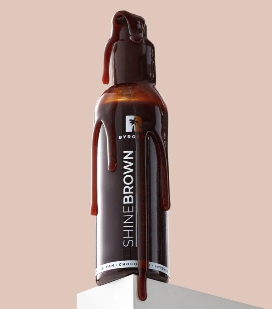 Itin greitai veikiantis bronzinantis aliejus Byrokko Shine Brown Chocolate Oil, 145 ml kaina ir informacija | Savaiminio įdegio kremai | pigu.lt