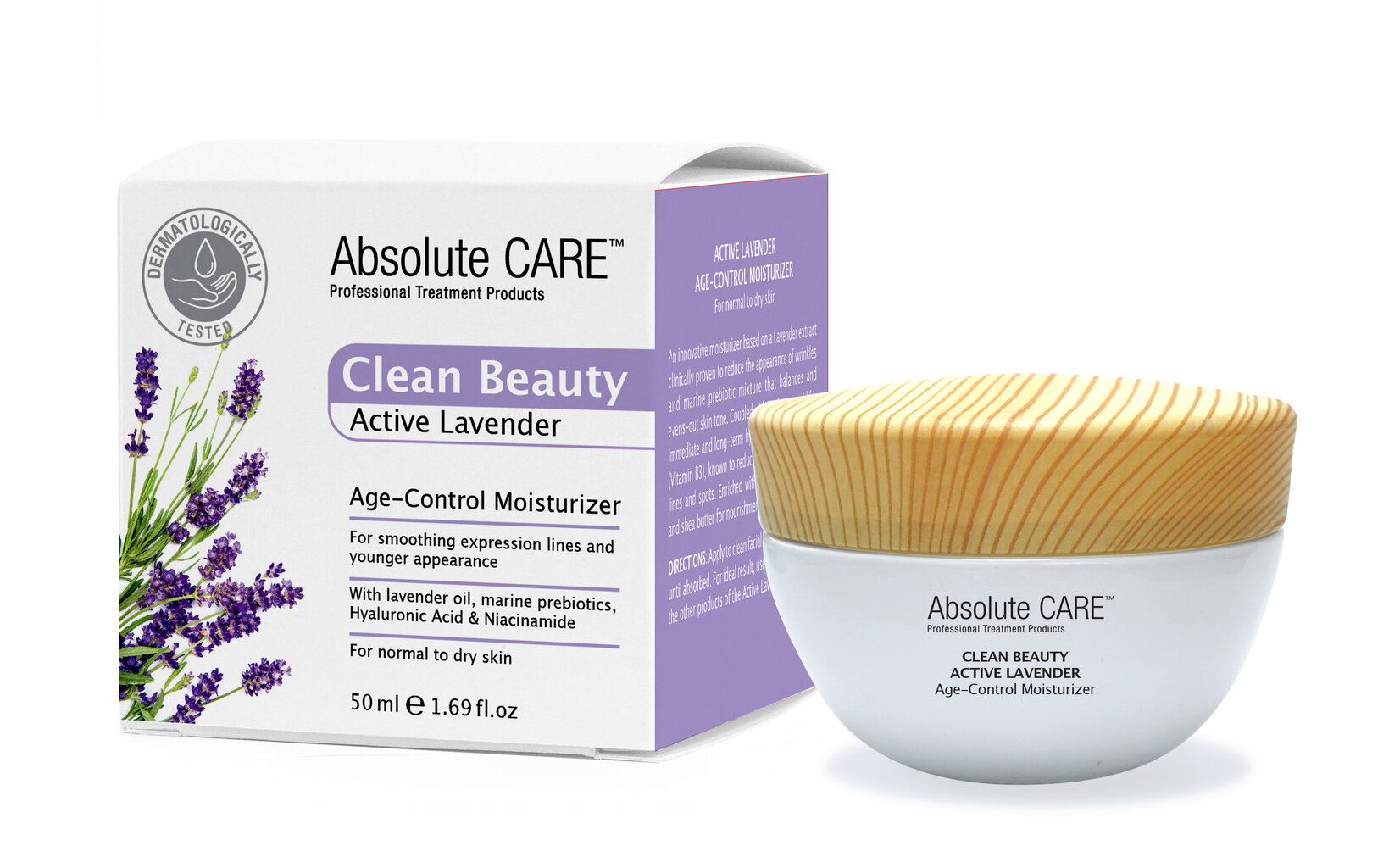 Drėkinamasis kremas veidui Antiage Absolute Care Active Lavender, 50 ml kaina ir informacija | Veido kremai | pigu.lt