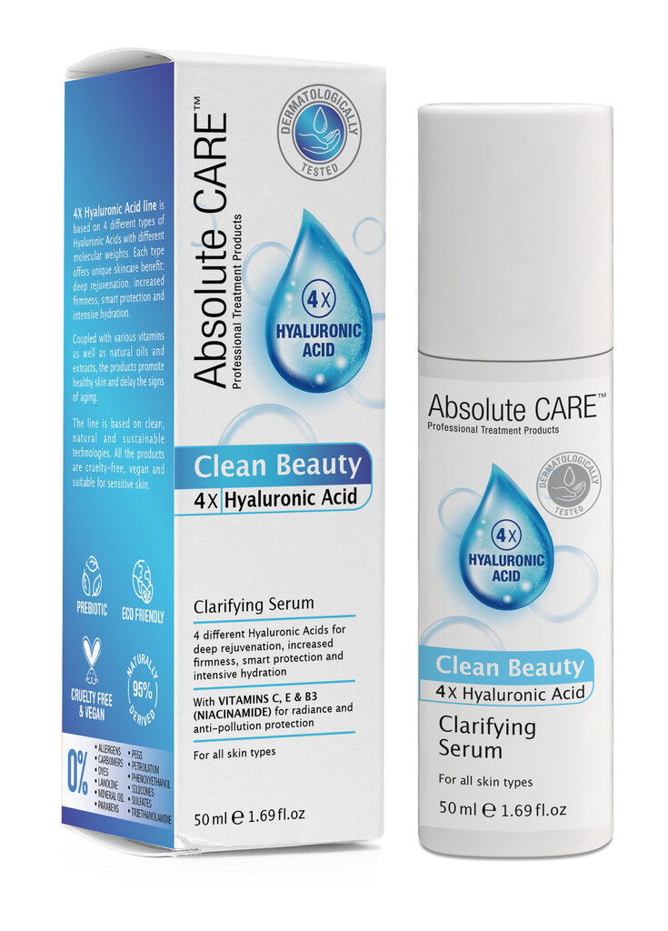 Serumas veidui Absolute Care Hyaluronic Acid Clarifying, 50 ml kaina ir informacija | Veido aliejai, serumai | pigu.lt