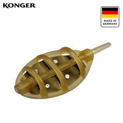 Кормушка Konger Team Carp Oval Method Feeder, 30 гр. цена и информация | Кормушки для рыбалки | pigu.lt