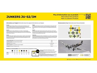 Surenkamas modelis Heller Junkers Ju-52/3M, 1/72 kaina ir informacija | Konstruktoriai ir kaladėlės | pigu.lt