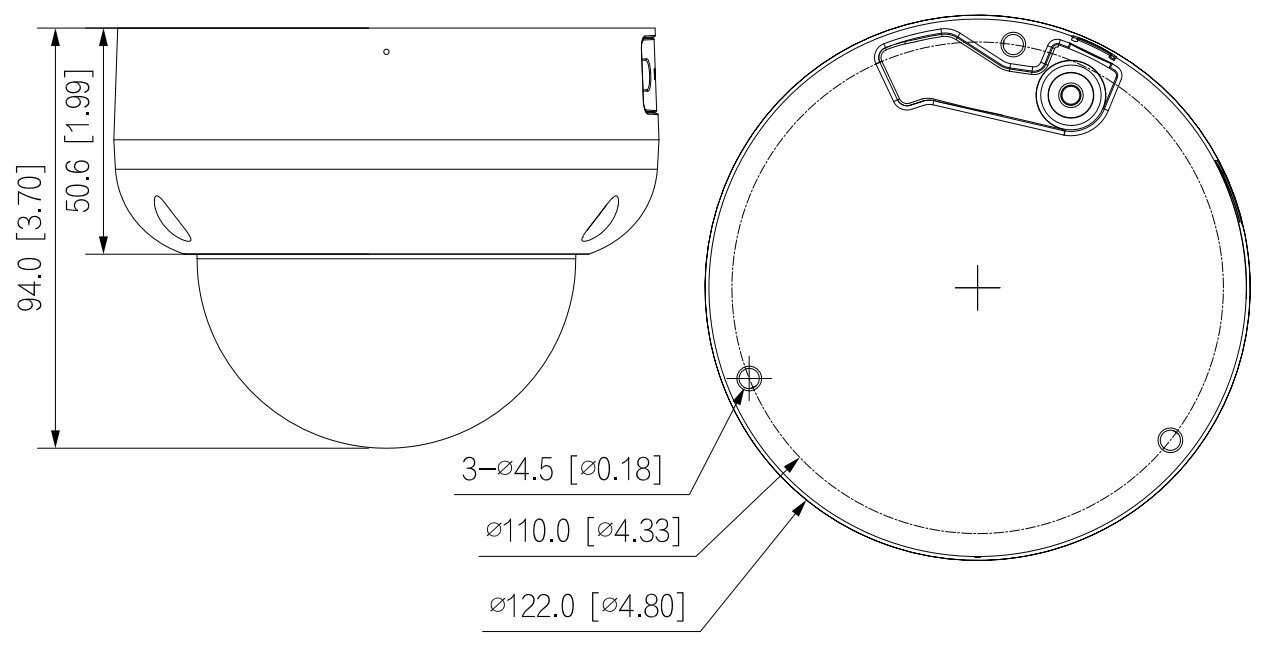 Antivandalinė IP kamera Dahua IPC-HDBW3441R-AS-P-0210B цена и информация | Stebėjimo kameros | pigu.lt