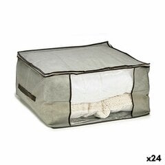 Декоративная корзина Серебристый Натуральный 20 x 10 x 20 cm (24 штук) цена и информация | Тумба с ящиками Versa | pigu.lt
