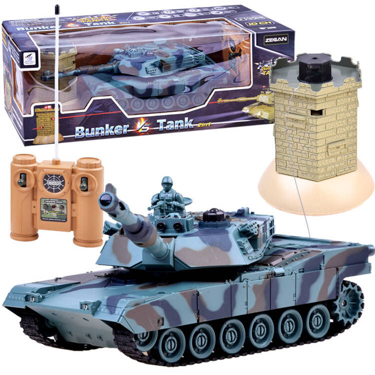 Nuotoliniu būdu valdomas tankas su bunkeriu kaina ir informacija | Žaislai berniukams | pigu.lt