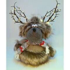 Šviečianti kalėdinė dekoracija Šiaurės elnias kaina ir informacija | Kalėdinės dekoracijos | pigu.lt