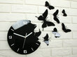 Sieninis laikrodis Butterfly3dBlack kaina ir informacija | Laikrodžiai | pigu.lt
