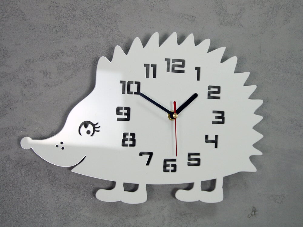 Vaikiškas sieninis laikrodis Ežiukas kaina ir informacija | Laikrodžiai | pigu.lt