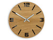 Sieninis laikrodis ArabicWoodBlack kaina ir informacija | Laikrodžiai | pigu.lt