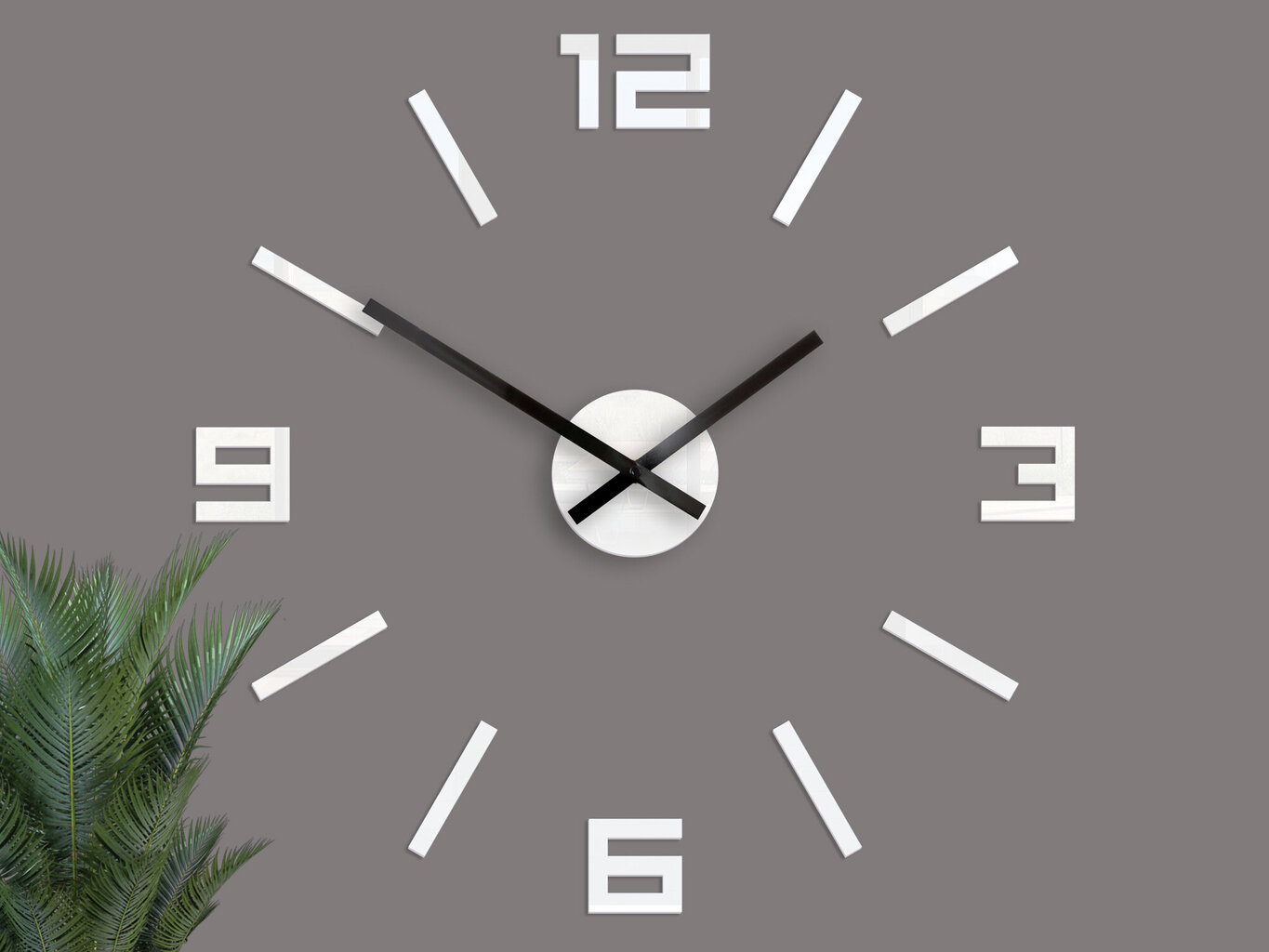 Sieninis laikrodis ArabicWhite kaina ir informacija | Laikrodžiai | pigu.lt