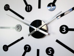 Sieninis laikrodis MetroBlack цена и информация | Часы | pigu.lt
