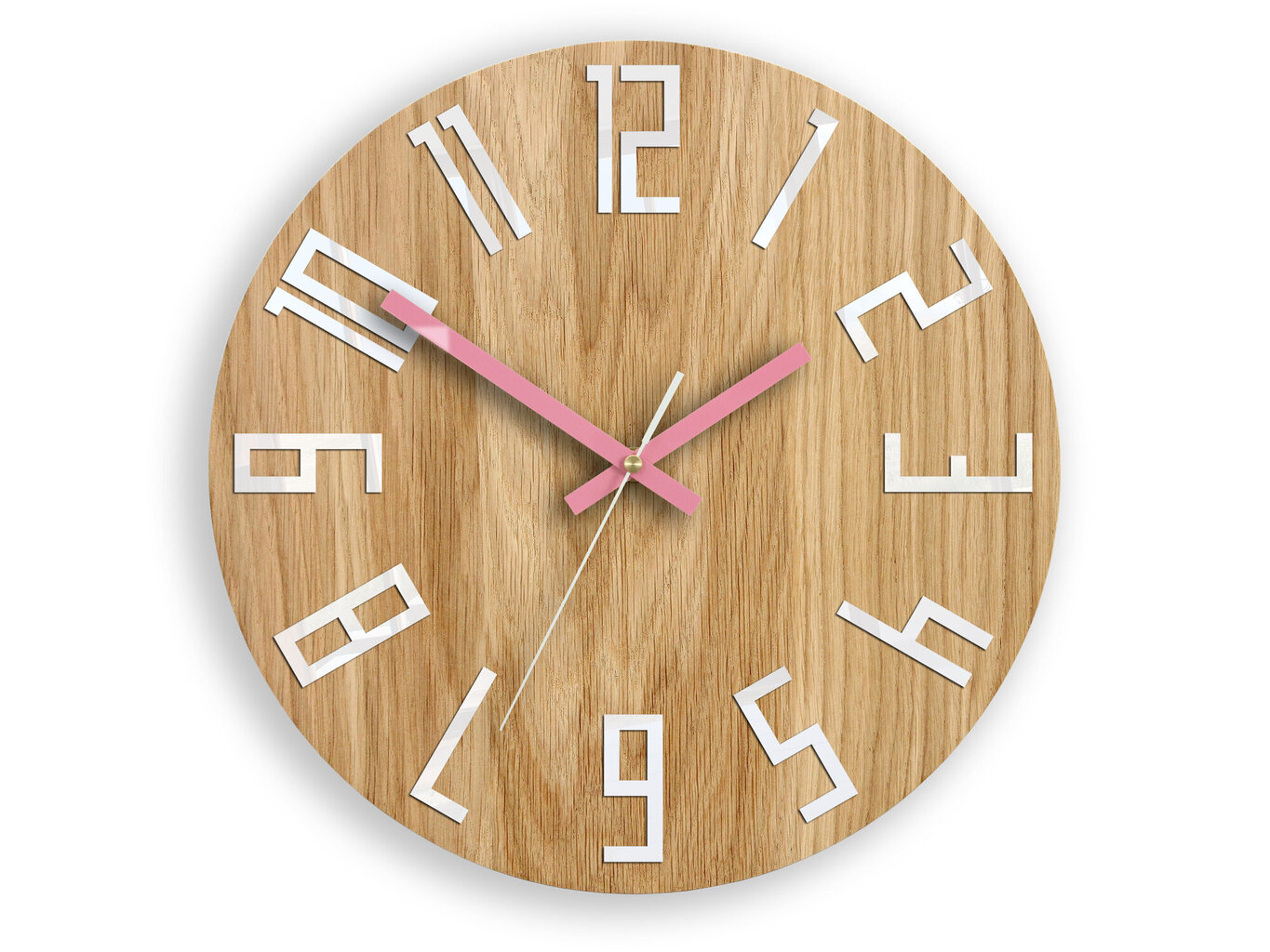 Sieninis laikrodis SlimWoodPink kaina ir informacija | Laikrodžiai | pigu.lt