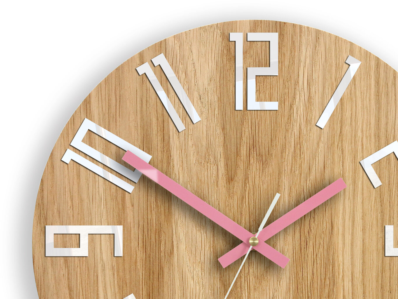 Sieninis laikrodis SlimWoodPink kaina ir informacija | Laikrodžiai | pigu.lt