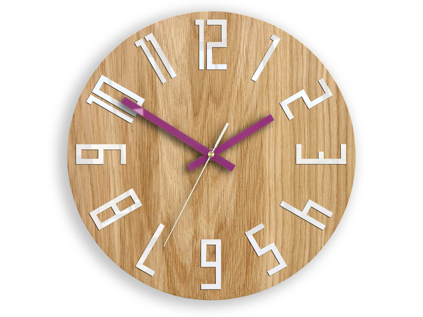 Sieninis laikrodis SlimWoodViolet kaina ir informacija | Laikrodžiai | pigu.lt