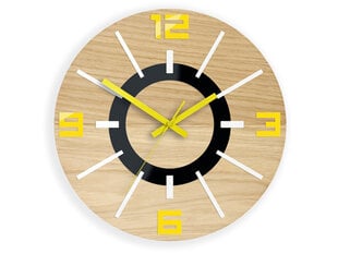 Sieninis laikrodis AlladynwoodYellow цена и информация | Часы | pigu.lt