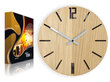 Sieninis laikrodis CarloWoodBlack kaina ir informacija | Laikrodžiai | pigu.lt