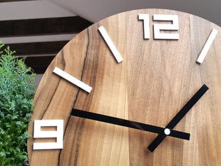 Sieninis laikrodis OrzechWoodRound kaina ir informacija | Laikrodžiai | pigu.lt