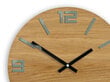 Sieninis laikrodis ArabicwoodGrey цена и информация | Laikrodžiai | pigu.lt
