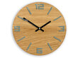 Sieninis laikrodis ArabicwoodGrey kaina ir informacija | Laikrodžiai | pigu.lt