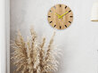 Sieninis laikrodis SimpleWoodYellow цена и информация | Laikrodžiai | pigu.lt