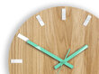 Sieninis laikrodis SimpleWoodWhiteMint kaina ir informacija | Laikrodžiai | pigu.lt