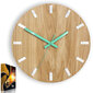 Sieninis laikrodis SimpleWoodWhiteMint kaina ir informacija | Laikrodžiai | pigu.lt