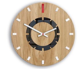 Sieninis laikrodis AtenawoodRed kaina ir informacija | Laikrodžiai | pigu.lt