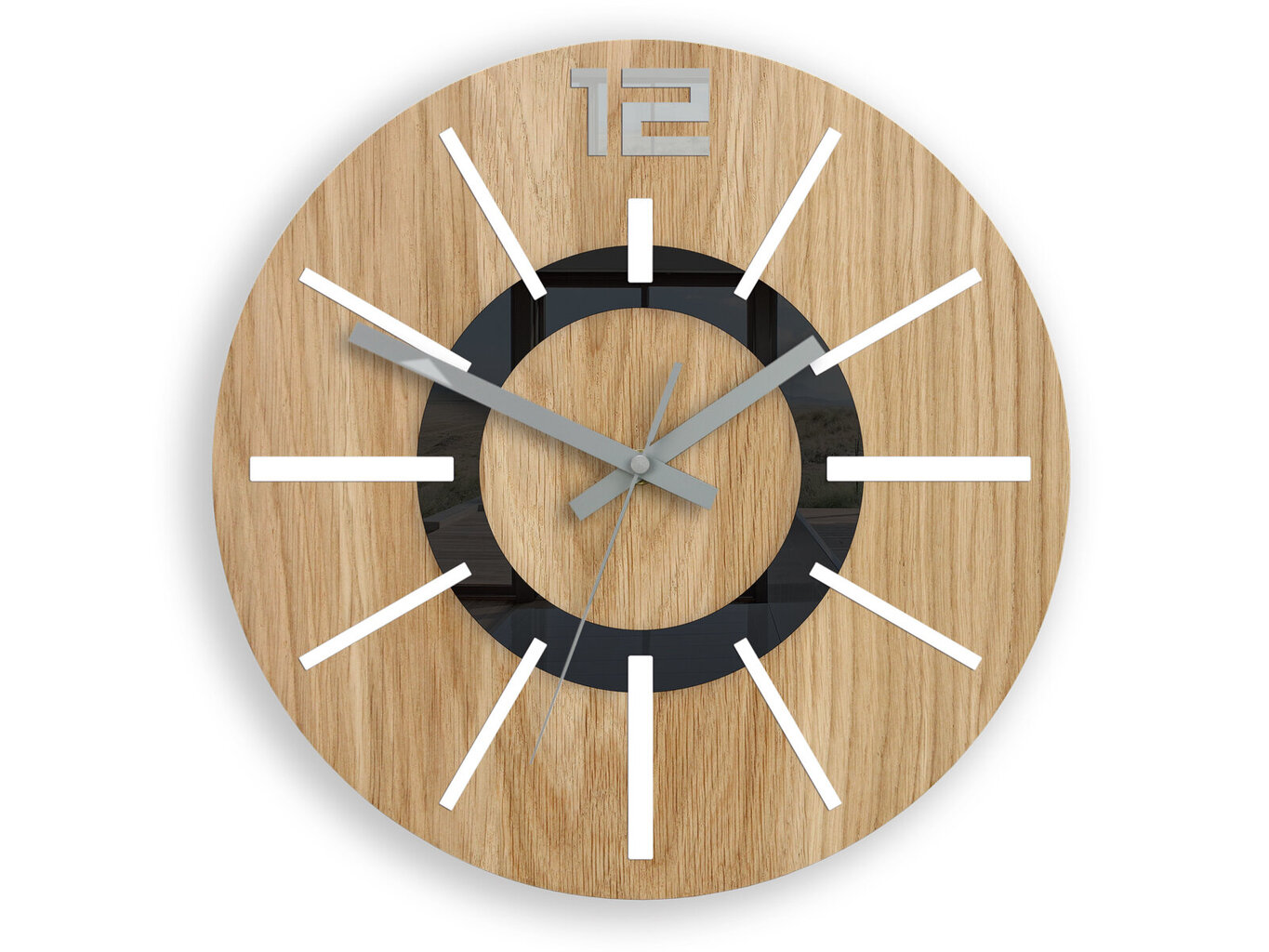 Sieninis laikrodis NordicWood цена и информация | Laikrodžiai | pigu.lt
