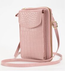 Универсальная многофункциональная женская сумочка на длинной ручке, розовая цена и информация | Женские сумки | pigu.lt