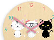 Vaikiškas sieninis laikrodis SweetCats цена и информация | Laikrodžiai | pigu.lt