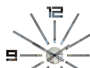 Sieninis laikrodis BrilliantGrey kaina ir informacija | Laikrodžiai | pigu.lt