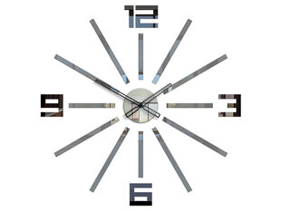Sieninis laikrodis BrilliantGrey kaina ir informacija | Laikrodžiai | pigu.lt