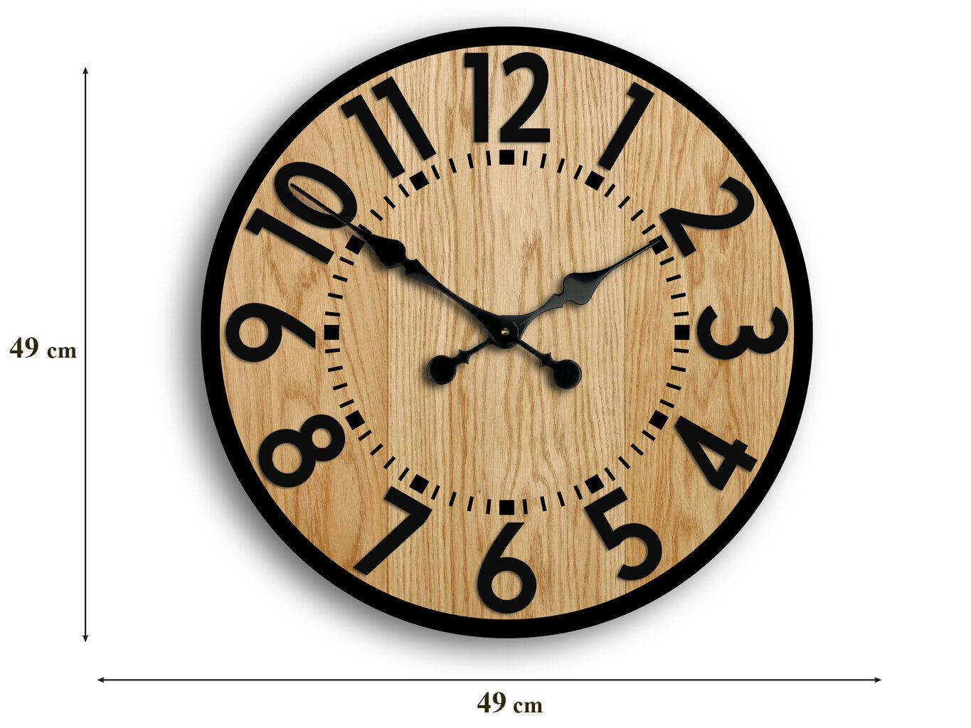 Sieninis laikrodis BerlinWood50 kaina ir informacija | Laikrodžiai | pigu.lt